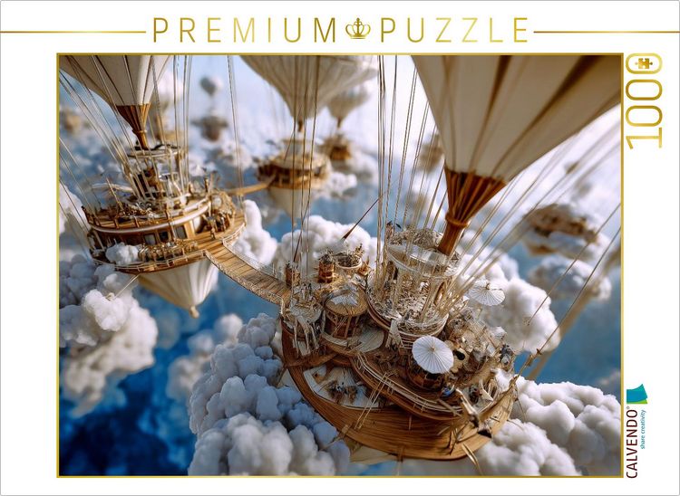 Produktbild: CALVENDO Puzzle Wolkenhafen der L&uuml;fte | 1000 Teile Lege-Gr&ouml;&szlig;e 64x48cm Foto-Puzzle f&uuml;r gl&uuml;ckliche Stunden