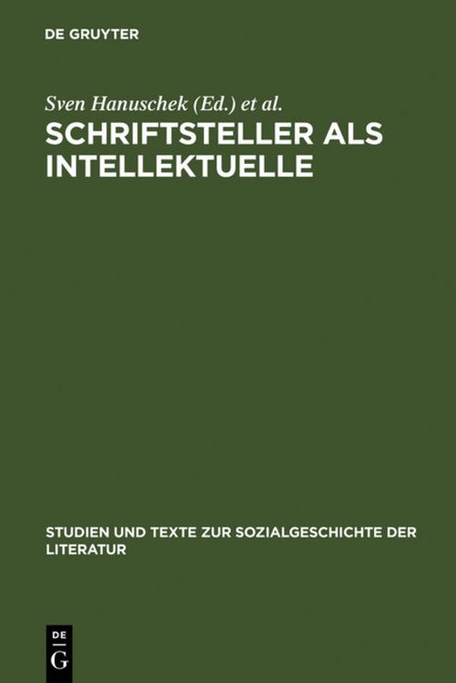 Produktbild: Schriftsteller als Intellektuelle