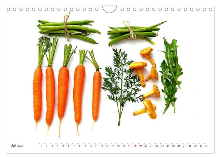 Produktbild: Gem&uuml;se, so gesund (Wandkalender 2026 DIN A4 quer), CALVENDO Monatskalender