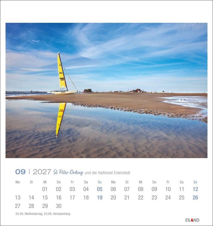 Produktbild: St. Peter-Ording und die Halbinsel Eiderstedt Postkartenkalender 2027 - und die Halbinsel Eiderstedt