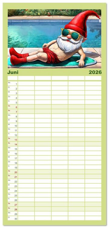 Produktbild: Familienplaner 2026 - Wichtelwelten - Ein Jahr im Verborgenen mit 5 Spalten (Wandkalender, 21 x 45 cm) CALVENDO