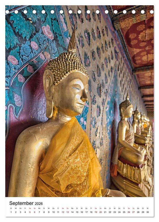 Produktbild: Faszination Thailand (Tischkalender 2026 DIN A5 hoch), CALVENDO Monatskalender