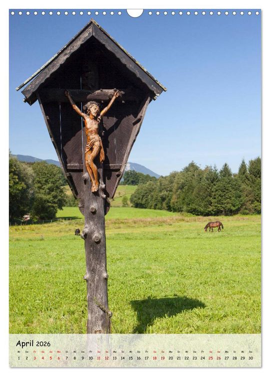 Produktbild: Feldkreuze im bayerischen Oberland (Wandkalender 2026 DIN A3 hoch), CALVENDO Monatskalender