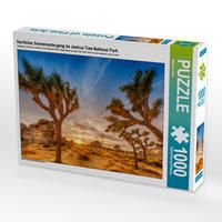 Produktbild: CALVENDO Puzzle Herrlicher Sonnenuntergang im Joshua Tree National Park 1000 Teile Lege-Gr&ouml;&szlig;e 64 x 48 cm Foto-Puzzle Bild von Melanie Viola