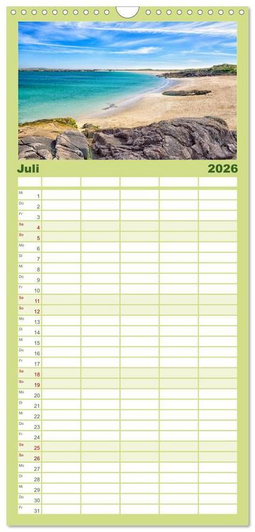 Produktbild: Familienplaner 2026 - Irland - Zauberhafte Augenblicke mit 5 Spalten (Wandkalender, 21 x 45 cm) CALVENDO