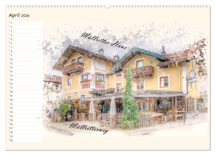 Produktbild: Ruhpolding mein sch&ouml;nes Dorf (Wandkalender 2026 DIN A2 quer), CALVENDO Monatskalender