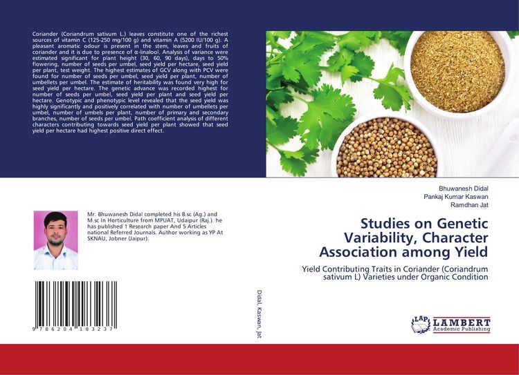 Produktbild: Studies on Genetic Variability, Character Association among Yield