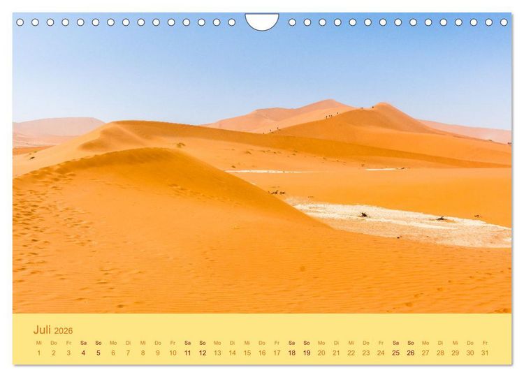 Produktbild: Namib Naukluft National Park - Unendliche W&uuml;ste (Wandkalender 2026 DIN A4 quer), CALVENDO Monatskalender