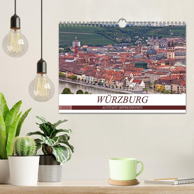 Produktbild: W&Uuml;RZBURG - ALTSTADT IMPRESSIONEN (Wandkalender 2026 DIN A4 quer), CALVENDO Monatskalender
