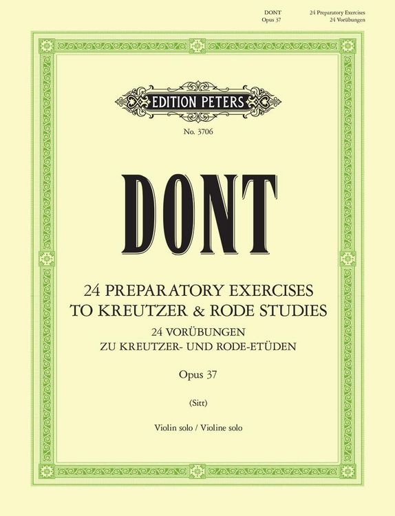 Produktbild: 24 preparatory exercises to Kreutzer & Rode Studies, Op. 37