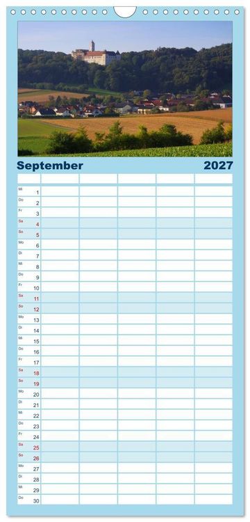 Produktbild: Familienplaner 2027 - Die Wachau - Bezaubernde Orte an der Donau mit 5 Spalten (Wandkalender, 21 x 45 cm) CALVENDO