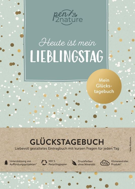 Produktbild: Heute ist mein Lieblingstag I Mein Glückstagebuch I Journal in A5, Hardcover