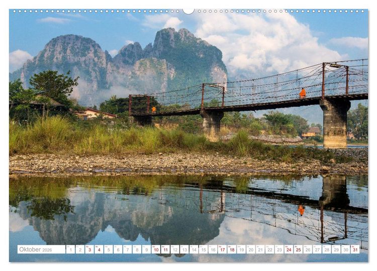 Produktbild: Asien - Kontinent der Farben (hochwertiger Premium Wandkalender 2026 DIN A2 quer), Kunstdruck in Hochglanz