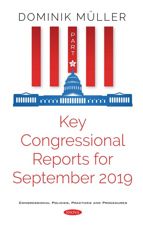 Produktbild: Key Congressional Reports for September 2019. Part VIII