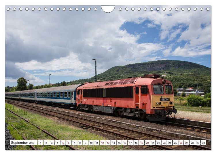 Produktbild: Eisenbahn in Ungarn (Wandkalender 2026 DIN A4 quer), CALVENDO Monatskalender