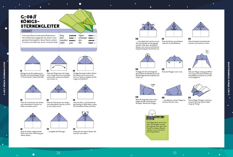 Produktbild: Weltraum-Papierflieger: Mit Faltanleitungen, pfeilschneller Startrampe, supercoolem Sonnensystem-Modell und 55 Motiv-Papieren zum Sofort-Loslegen