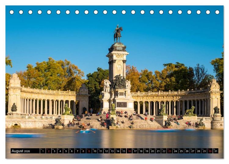 Produktbild: Metropole Madrid (Tischkalender 2026 DIN A5 quer), CALVENDO Monatskalender