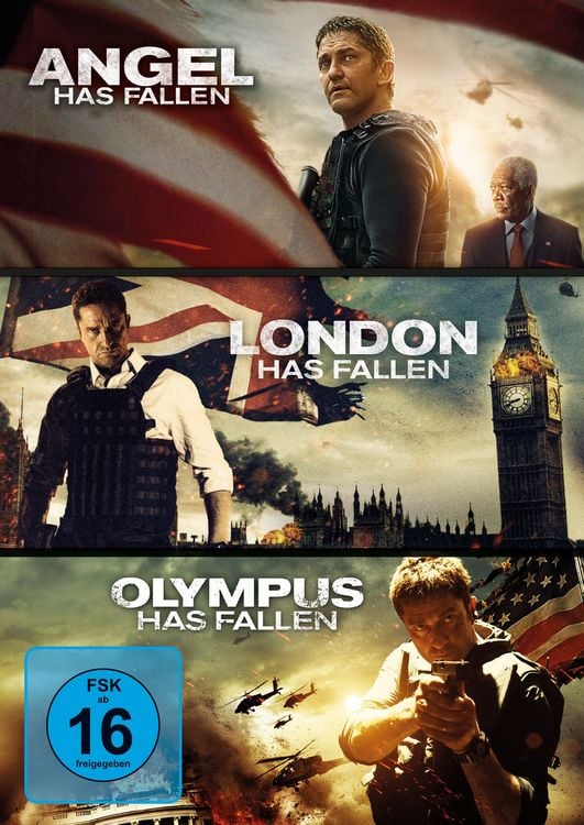 Produktbild: Olympus Has Fallen - Die Welt in Gefahr/London Has Fallen/Angel Has Fallen - Triple Film Collection [3 DVDs]