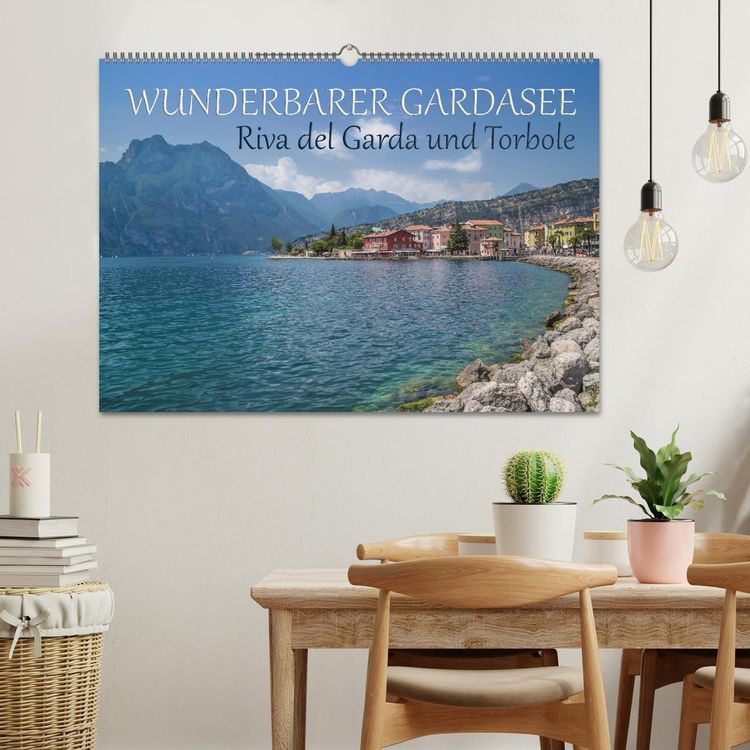 Produktbild: WUNDERBARER GARDASEE Riva del Garda und Torbole (Wandkalender 2026 DIN A2 quer), CALVENDO Monatskalender