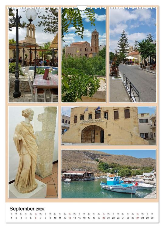 Produktbild: Kreta - Historische St&auml;dte und Bilderbuchd&ouml;rfer (Wandkalender 2026 DIN A3 hoch), CALVENDO Monatskalender