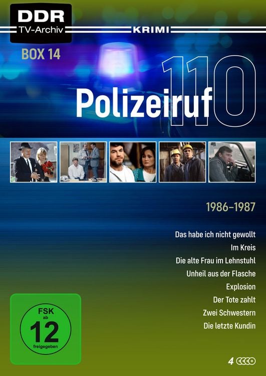 Produktbild: Polizeiruf 110 - Box 14 - mit Sammelr&uuml;cken (DDR TV-Archiv) [4 DVDs]