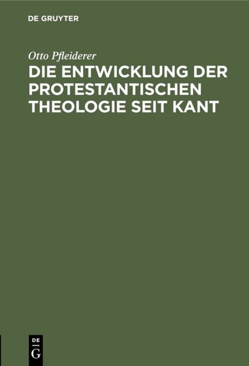Produktbild: Die Entwicklung der protestantischen Theologie seit Kant