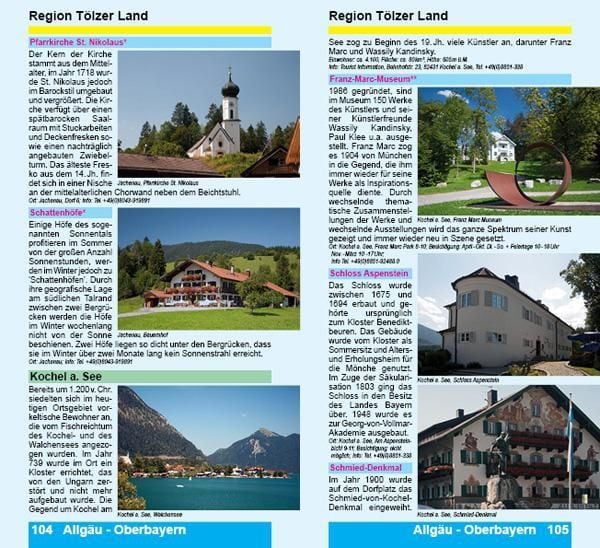 Produktbild: Allg&auml;u - Oberbayern Reisef&uuml;hrer - Sehenswertes im Allg&auml;u und Oberbayern