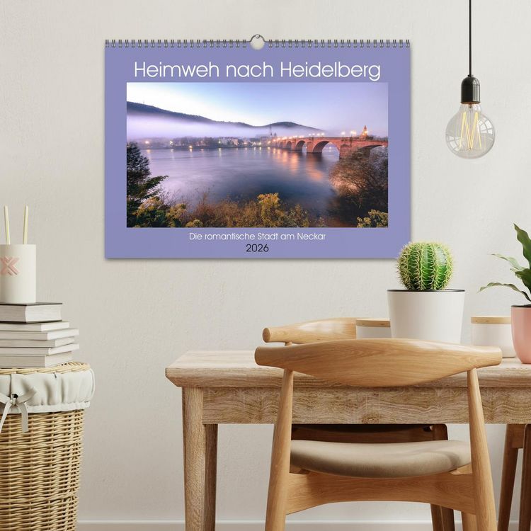 Produktbild: Heimweh nach Heidelberg - Die romantische Stadt am Neckar (Wandkalender 2026 DIN A3 quer), CALVENDO Monatskalender
