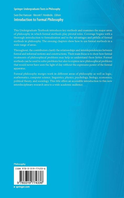 Produktbild: Introduction to Formal Philosophy