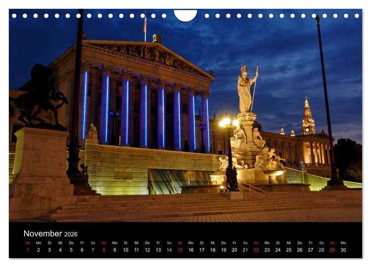 Produktbild: Wien (Wandkalender 2026 DIN A4 quer), CALVENDO Monatskalender