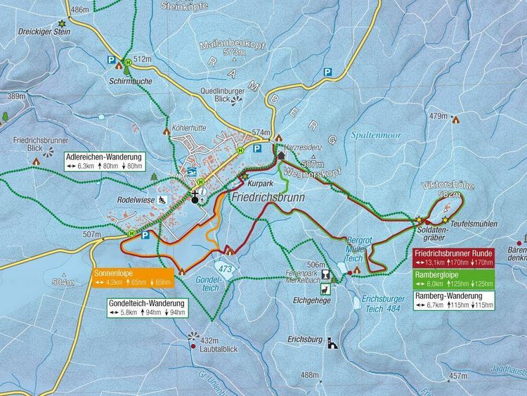 Produktbild: Wanderkarte Der &Ouml;stliche Harz 1:50.000