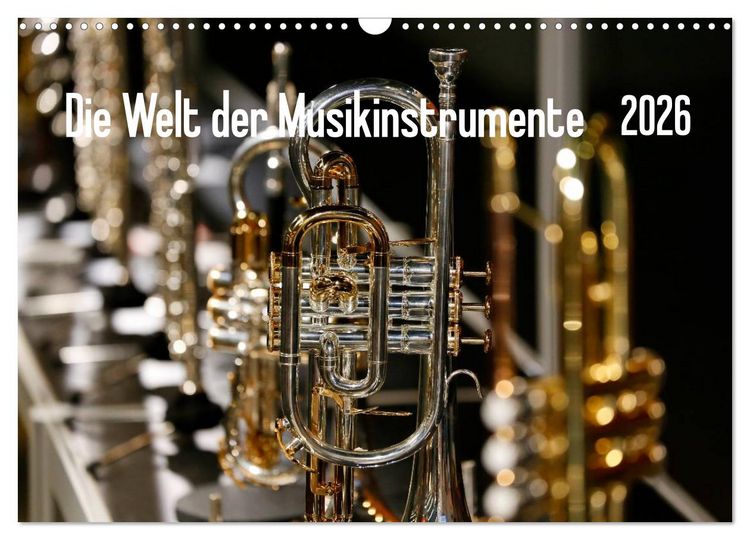 Produktbild: Die Welt der Musikinstrumente (Wandkalender 2026 DIN A3 quer), CALVENDO Monatskalender