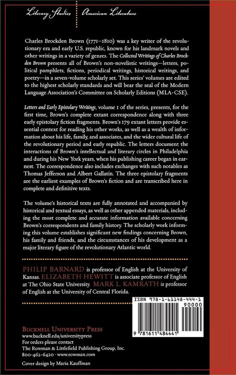 Produktbild: Collected Writings of Charles Brockden Brown
