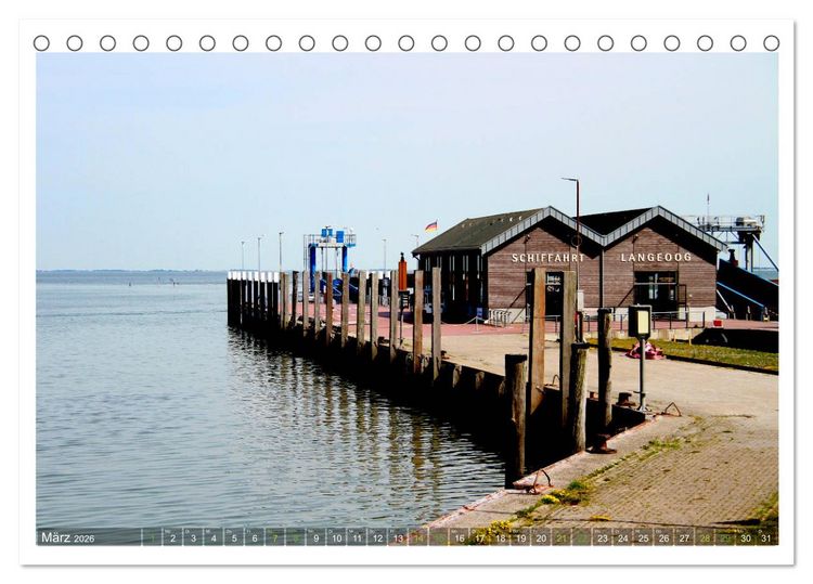 Produktbild: OP LANGEOOG (Tischkalender 2026 DIN A5 quer), CALVENDO Monatskalender