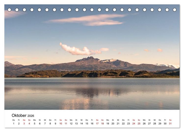 Produktbild: Patagonien, Torres del Paine Nationalpark: Am Rand der Welt (Tischkalender 2026 DIN A5 quer), CALVENDO Monatskalender