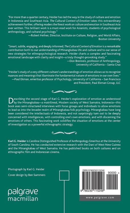 Produktbild: The Cultural Context of Emotion