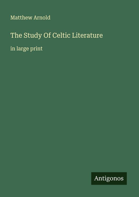 Produktbild: The Study Of Celtic Literature
