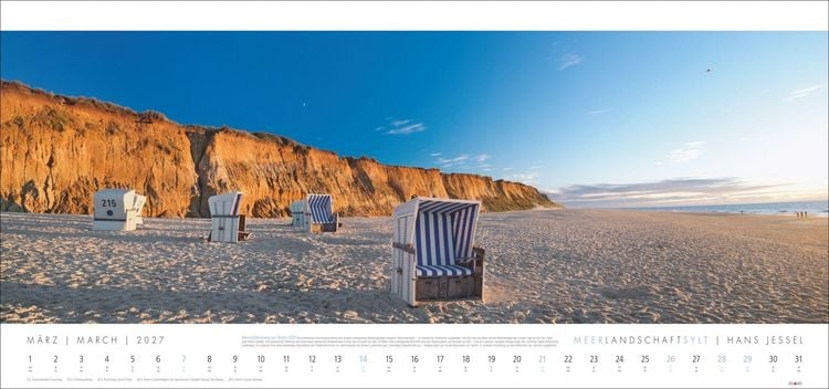 Produktbild: Meerlandschaft SYLT Kalender 2027 - Hans Jessel