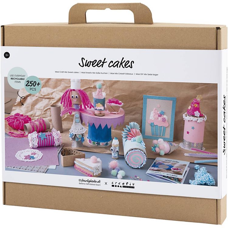 Produktbild: Creativ Company DIY Sets Basisversion Maxi Kreativ Mix S&uuml;&szlig;e Kuchen, Sortierte Farben, Kuchen und S&uuml;&szlig;igkeiten, Kreativ Box