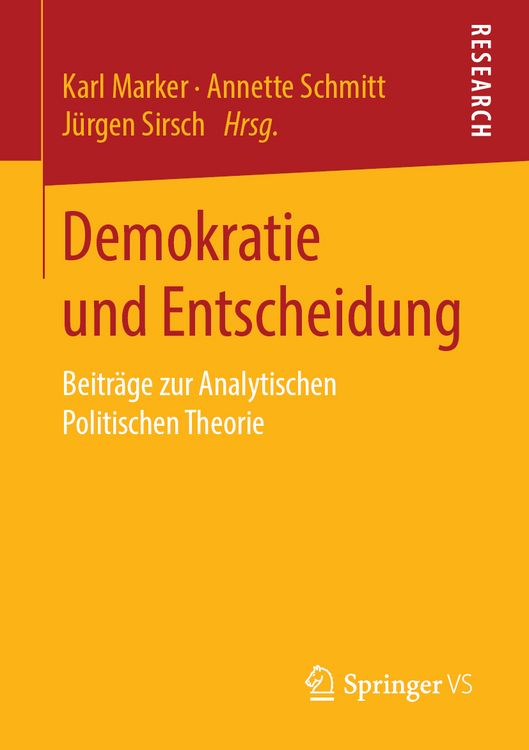 Produktbild: Demokratie und Entscheidung