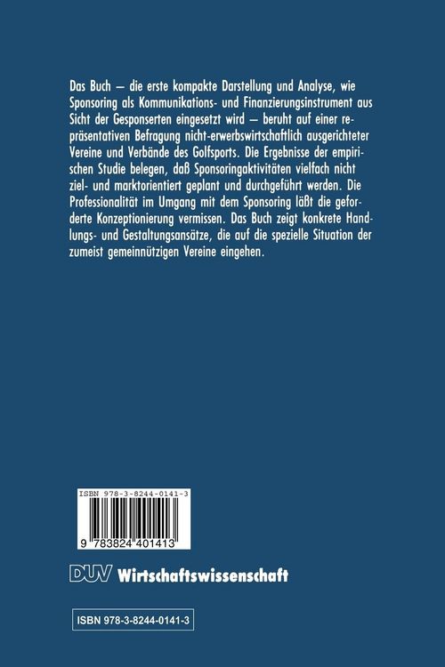 Produktbild: Sponsoringmanagement in Vereinen