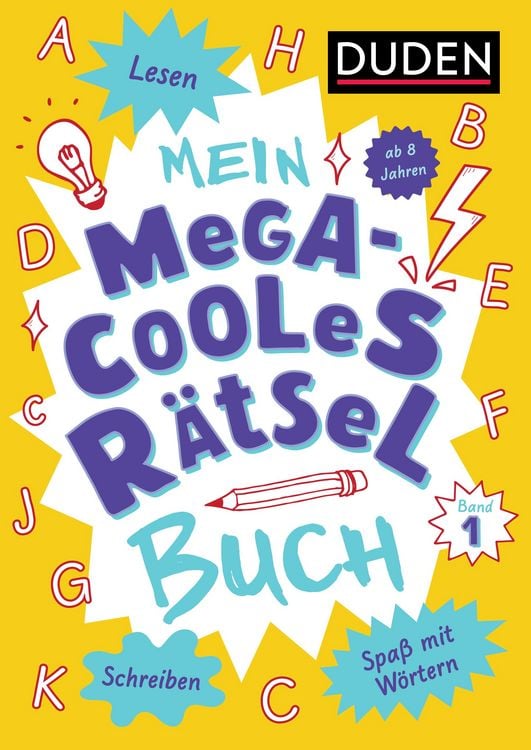 Produktbild: Mein megacooles R&auml;tselbuch - Lesen | Schreiben | Spa&szlig; mit W&ouml;rtern - ab 8 Jahren - Band 1