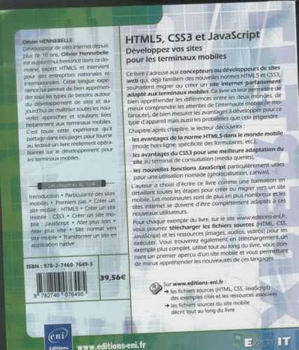 Produktbild: HTML5, CSS3 et JavaScript