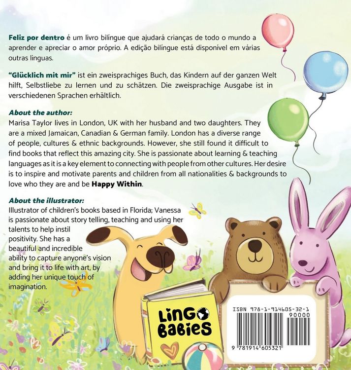 Produktbild: Feliz por dentro/ Gl&uuml;cklich mit mir (bilingual children's book Portuguese German)