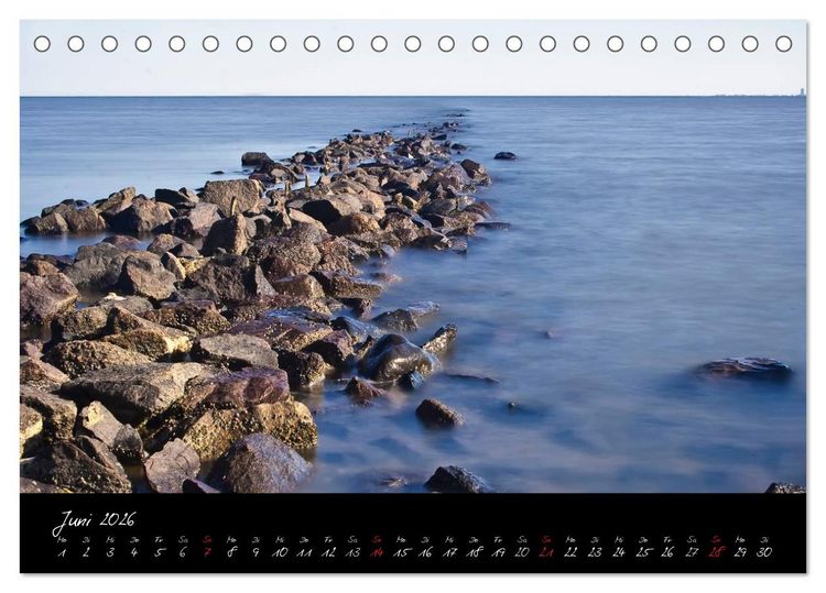 Produktbild: Friedrichskoog Buhnen und Salzwiesen (Tischkalender 2026 DIN A5 quer), CALVENDO Monatskalender