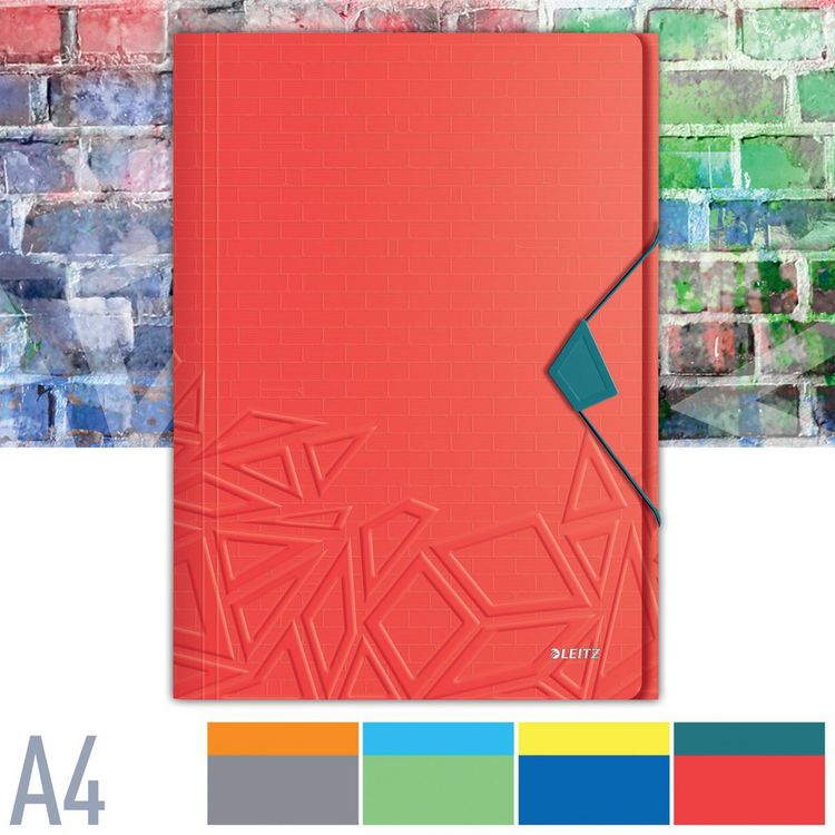 Produktbild: LEITZ Eckspannermappe UrbanChic rot DIN A4