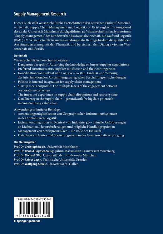 Produktbild: Supply Management Research
