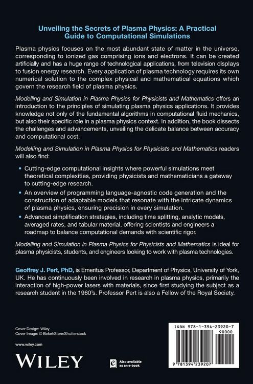 Produktbild: Modelling and Simulation in Plasma Physics for Physicists and Mathematicians