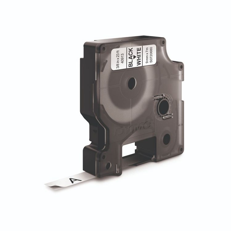 Produktbild: DYMO Beschriftungsband D1 schwarz auf wei&szlig; 9mm Faltschachtelblister