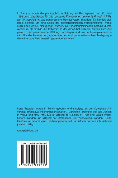 Produktbild: Grundlagen der Panama-Stiftung